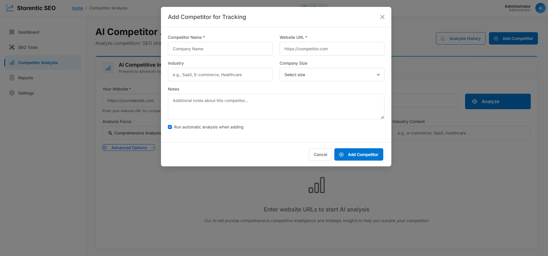 Competitor Analysis